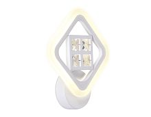 Бра LED Ice FA284 Ambrella light белый 1 лампа, основание белое в стиле хай-тек современный квадраты