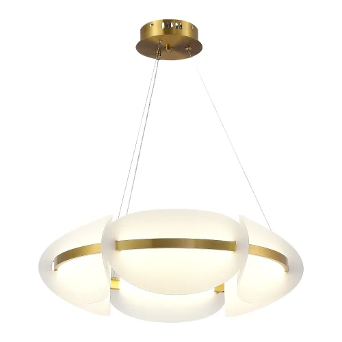 Люстра подвесная LED Etoile SL1304.203.45 ST-Luce белая на 1 лампа, основание золотое в стиле современный 