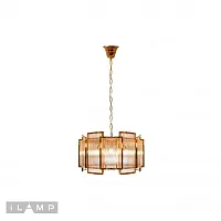 Люстра подвесная Tribeca MD0276-6A iLamp прозрачная на 6 ламп, основание золотое в стиле классический 