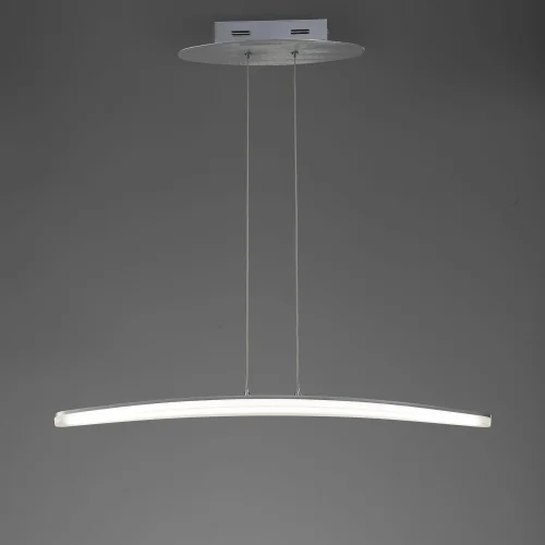 Светильник подвесной LED HEMISFERIC 4081 Mantra белый 1 лампа, основание белое в стиле современный минимализм линейный фото 2
