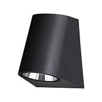 Настенный светильник LED Opal 358295 Novotech уличный IP65 чёрный 1 лампа, плафон чёрный в стиле современный LED