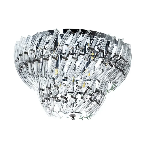 Люстра потолочная Ella A1054PL-9CC Arte Lamp прозрачная на 9 ламп, основание хром в стиле современный 