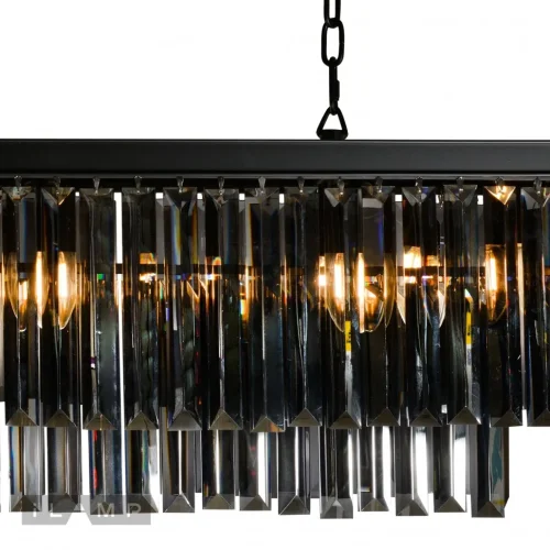 Люстра подвесная Triumph 6119 BK iLamp чёрная на 10 ламп, основание чёрное в стиле американский современный  фото 3