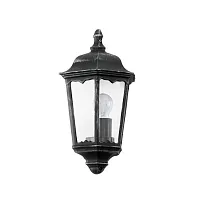 Настенный светильник 93459 NAVEDO Eglo уличный IP44 чёрный 1 лампа, плафон прозрачный в стиле кантри классический E27