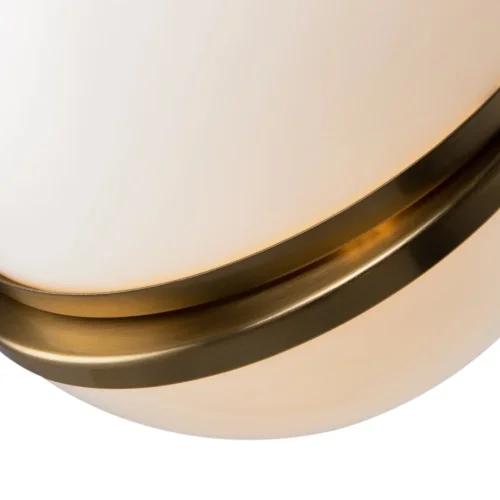 Светильник подвесной Element FR5181PL-01BS Freya белый 1 лампа, основание латунь в стиле современный шар фото 2