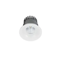 Светильник точечный LED SOLO 132.1-12W-WT Lucia Tucci белый 1 лампа, основание белое в стиле современный 