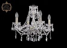 Люстра подвесная хрустальная 11.21.4.165.Br.Sp Bohemia Art Classic прозрачная на 4 лампы, основание бронзовое в стиле классический Люстра подвесная хрустальная 11.21.4.165.Br.Sp Bohemia Art Classic прозрачная на 4 лампы, основание бронзовое в стиле классический