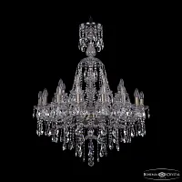 Люстра подвесная 1415/16+8/300/XL-106 Pa Bohemia Ivele Crystal без плафона на 24 лампы, основание бронзовое в стиле классический sp