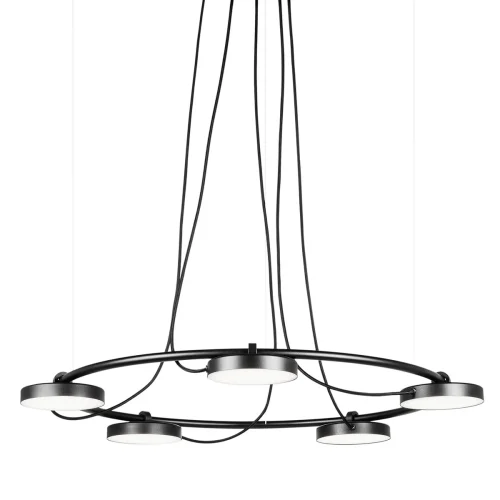 Люстра подвесная CARY D87 151602-26 ImperiumLoft чёрная на 5 ламп, основание чёрное в стиле современный лофт  фото 2