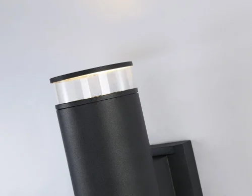Настенный светильник ST3821 Ambrella light уличный IP54 чёрный 2 лампы, плафон чёрный в стиле хай-тек современный GU10 фото 3
