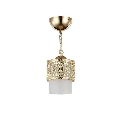 Светильник подвесной Teofilo FR2200-PL-01-G Freya белый 1 лампа, основание золотое в стиле современный  фото 2