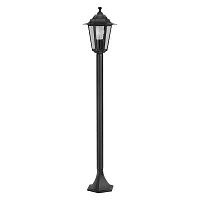 Парковый светильник 22144 LATERNA 4 Eglo уличный IP44 чёрный 1 лампа, плафон прозрачный в стиле классический E27