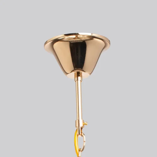 Люстра подвесная Бриз 111014008 DeMarkt прозрачная на 8 ламп, основание золотое в стиле классический  фото 12