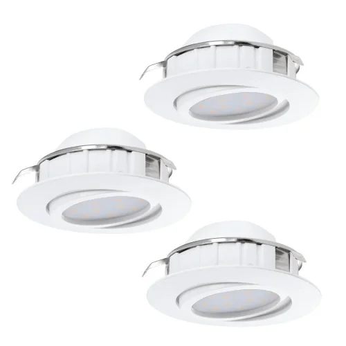 Светильник точечный LED PINEDA 95851 Eglo белый 1 лампа, основание белое в стиле современный 
