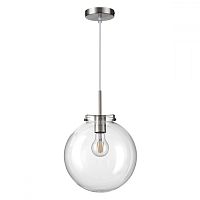 Светильник подвесной Trevor 4590/1A Lumion прозрачный 1 лампа, основание никель в стиле современный шар