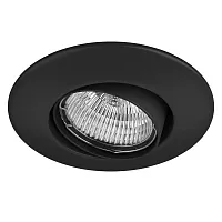 Светильник точечный Lega 011057 Lightstar чёрный 1 лампа, основание чёрное в стиле 10086 