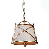 Светильник подвесной TORINO L57701.08 L'ARTE LUCE бежевый 1 лампа, основание золотое в стиле классический 