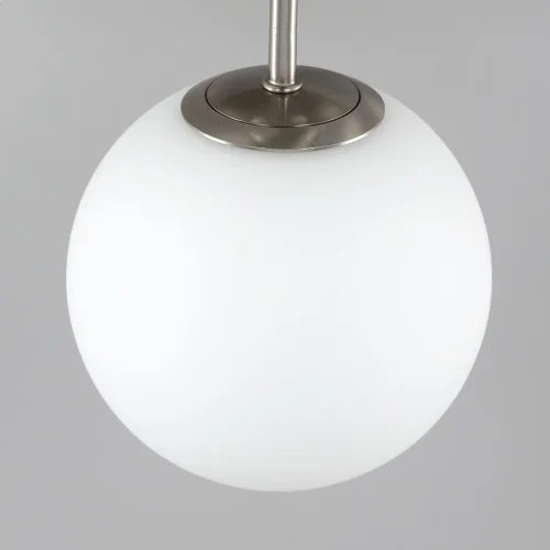 Люстра потолочная Томми CL102134 Citilux белая на 3 лампы, основание матовое хром в стиле современный шар фото 6