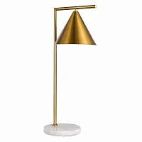 Настольная лампа Dizzie SL1007.204.01 ST-Luce латунь 1 лампа, основание белое мрамор металл в стиле лофт модерн 