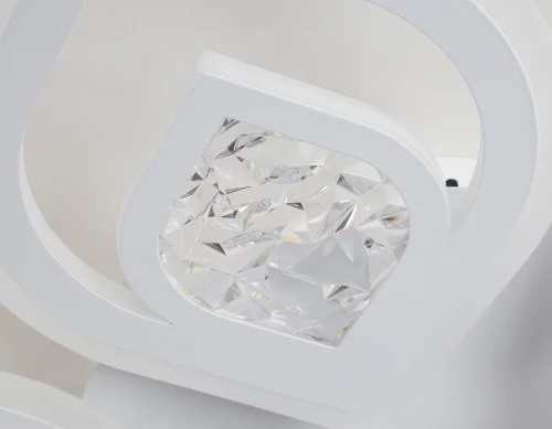 Люстра потолочная LED с пультом FA4292 Ambrella light белая на 1 лампа, основание белое в стиле современный хай-тек с пультом фото 8