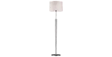 Торшер BRISTOL F896.1 Lucia Tucci  белый 1 лампа, основание хром в стиле современный
