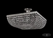 Люстра потолочная хрустальная 19282/45IV Ni Bohemia Ivele Crystal прозрачная на 6 ламп, основание никель в стиле классика sp