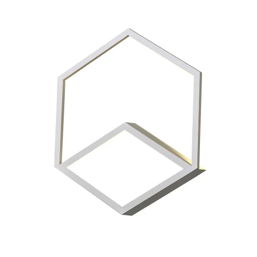 Бра LED Kubick 7590 Mantra белый на 1 лампа, основание белое в стиле хай-тек современный квадраты
