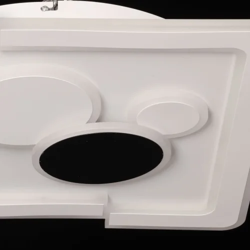 Люстра потолочная LED с пультом Норден 660013501 DeMarkt белая на 1 лампа, основание белое в стиле хай-тек с пультом фото 6