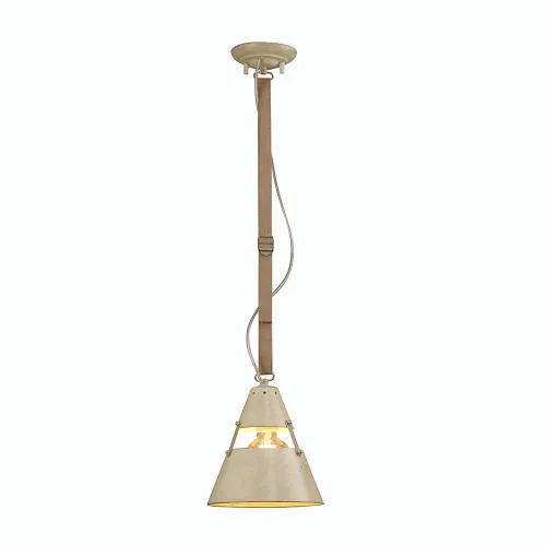 Светильник подвесной лофт INDUSTRIAL 5432 Mantra бежевый 1 лампа, основание коричневое бежевое в стиле лофт 