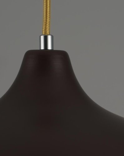 Светильник подвесной Sega V2760-1P Moderli коричневый 1 лампа, основание коричневое в стиле лофт кантри  фото 4