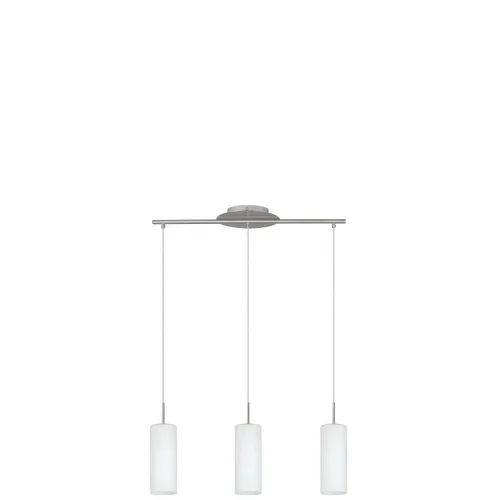 Светильник подвесной TROY 3 85978 Eglo белый 3 лампы, основание серое никель в стиле современный трубочки