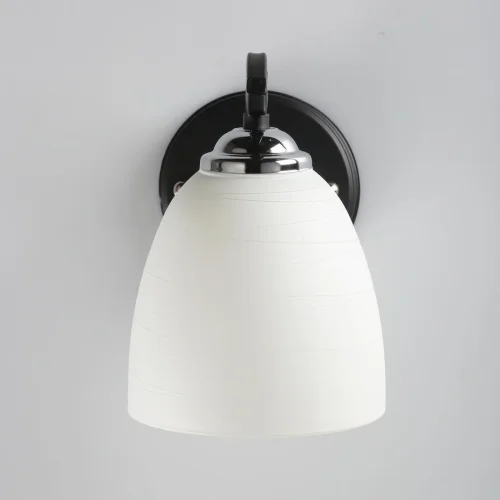 Бра Блеск 315024201 DeMarkt белый на 1 лампа, основание чёрное в стиле современный  фото 3