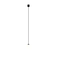 Светильник подвесной LED Luna P039PL-5W3K-10-B Maytoni белый 1 лампа, основание чёрное в стиле хай-тек современный 