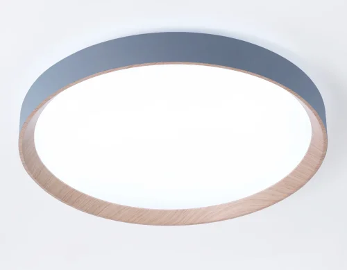 Светильник потолочный LED с пультом FZ1322 Ambrella light белый 1 лампа, основание коричневое серое в стиле современный хай-тек с пультом фото 4