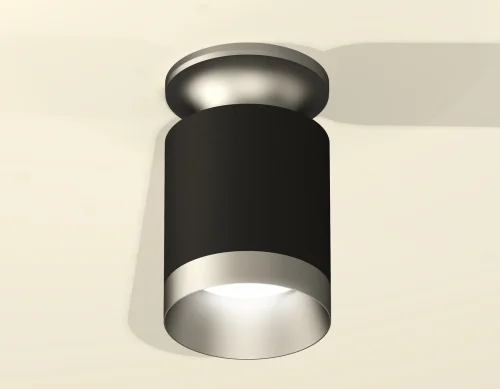 Светильник накладной Techno spot XS6302140 Ambrella light чёрный 1 лампа, основание серебряное в стиле современный круглый фото 2