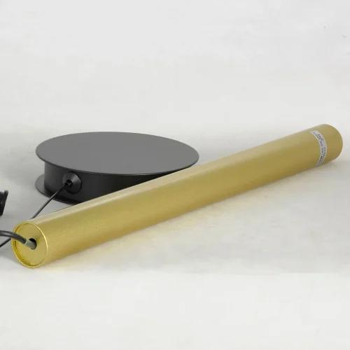 Светильник подвесной LED LSP-7015 Lussole матовый золото 1 лампа, основание чёрное в стиле хай-тек современный трубочки фото 3