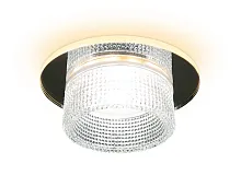 Светильник точечный TN350 Ambrella light прозрачный 1 лампа, основание хром в стиле хай-тек современный 