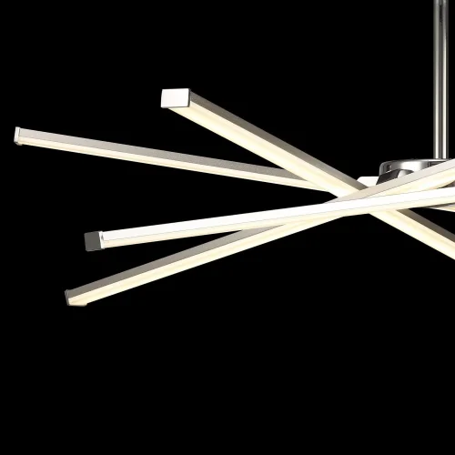 Люстра потолочная AIRE LED 6030 Mantra серебряная хром на 1 лампа, основание серебряное хром в стиле хай-тек  фото 4