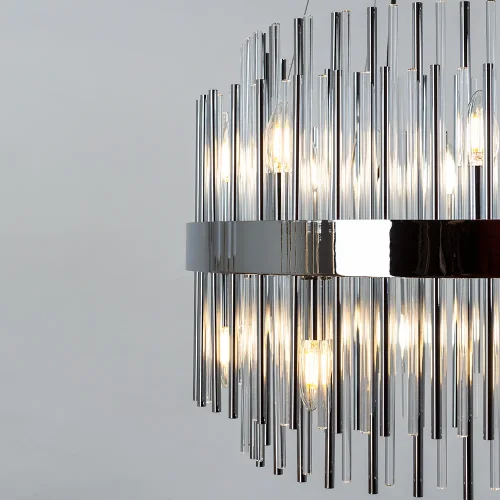 Люстра подвесная Montreal A1034SP-16CC Arte Lamp прозрачная на 16 ламп, основание хром в стиле современный  фото 3
