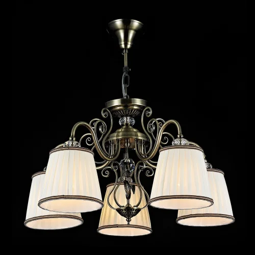 Люстра подвесная Vintage ARM420-05-R Maytoni белая на 5 ламп, основание бронзовое в стиле классический  фото 3