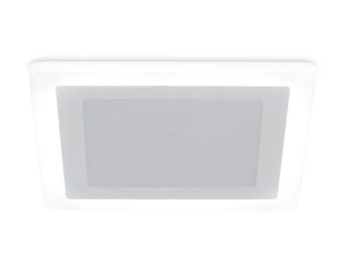 Светильник точечный LED Downlight DCR394 Ambrella light белый 1 лампа, основание белое в стиле современный хай-тек квадратный фото 4