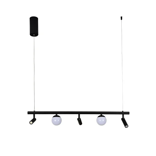 Светильник подвесной LED Philia 4179-5P F-promo белый чёрный 3 лампы, основание чёрное в стиле современный  фото 2