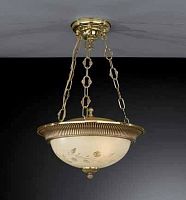 Люстра подвесная  PL 6318/3 Reccagni Angelo жёлтая на 3 лампы, основание золотое в стиле классический 