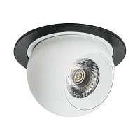 Светильник точечный LED Intero i61762 Lightstar белый 1 лампа, основание чёрное в стиле хай-тек современный 