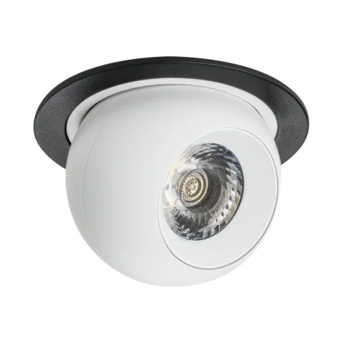 Светильник точечный LED Intero i61762 Lightstar белый 1 лампа, основание чёрное в стиле хай-тек современный 