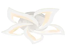 Люстра потолочная LED с пультом FA4471 Ambrella light белая на 1 лампа, основание белое в стиле современный хай-тек с пультом