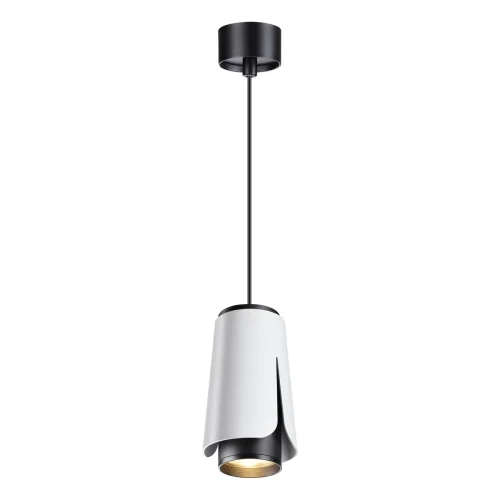Светильник подвесной Tulip 370827 Novotech белый 1 лампа, основание чёрное в стиле современный  фото 3