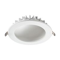 Светильник точечный LED Gesso 358276 Novotech белый 1 лампа, основание белое в стиле современный 