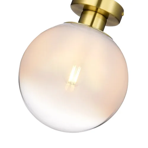 Светильник потолочный Cassius SL1190.202.01 ST-Luce белый 1 лампа, основание золотое в стиле современный шар фото 3
