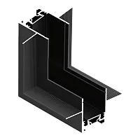 Угол соединитель "потолок-стена" для встраиваемого шинопровода Skyflat ST069.409.11 ST-Luce чёрный в стиле хай-тек современный для светильников серии Skyflat skyflat магнитная встраиваемый